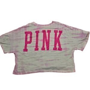 PINK by VS Cropped Football Jersey Tee